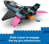 LEGO City Jet vs Car Building Toys for Kids Vehicle Sets for Boys Girls Ages 6 Gift for Birthdays Toy Car Jet W Driver Pilot Minifigures 60489