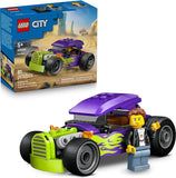 LEGO City Hot Rod Race Car Building Toy for Kids Pretend Play Set for Boys Girls Ages 5 Toy Car W Racecar Driver Minfigure Gift Idea for Birthdays 60485