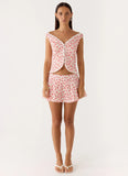Anja Mini Skirt Porcelain Rose