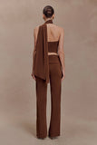 Lydia Slinky Straight Leg Pants Chocolate