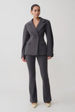 Marion Fit And Flare Pant Charcoal Shadow