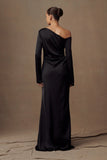 Avery Long Sleeve Maxi Dress Black
