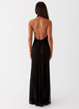 Tempest Cowl Neck Maxi Dress Black