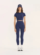 Navy Sculpting Seamless Gym Leggings