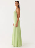 Morning Crush Cowl Maxi Dress Lime