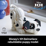 LEGO Disney 101 Dalmatians Puppy Building Set for Adults Collectible DIY Kit for Movie Fans 18 Build Patch Penny Rolly or a Custom Pup Gift Idea for Dog Lovers and Craft Enthusiasts 43269