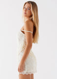 Knockout Mini Dress White
