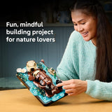 LEGO Ideas Floating Sea Otters Building Sets for Adults Room or Office Decor for Women Men Ages 18 Gift Ideas for Birthday 21366