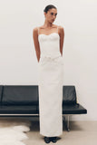 Angelie Suiting Maxi Skirt Ivory