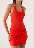 Olandria Mini Dress Tangerine