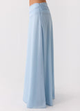 Natalya Maxi Skirt Pale Blue