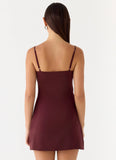 Clementine Mini Dress Merlot