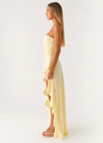 Bodie Maxi Dress Pastel Yellow