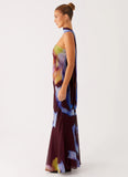Under The Pagoda Maxi Dress Dark Floral