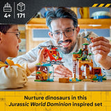 LEGO Jurassic World Velociraptor Stegosaurus Pteranodon Rescue 77981 Building Toy for Boys Girls Ages 4 Dinosaur Toy Playset for Preschoolers Pretend Play 171 pieces Gift for Birthdays