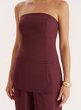 Burgundy Tailored Corset