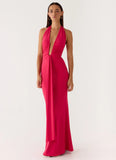 Emiliana Maxi Dress Red Magenta