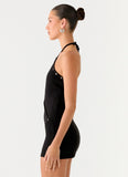 Off The Bass Mini Dress Black