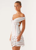 Kirby Mini Dress Blue Stripe