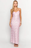 Alanna Pink Lace Maxi Dress
