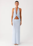 Michaella Chiffon Maxi Skirt Blue