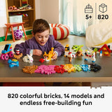 LEGO Classic Creative Colorful Bricks 11045 Preschool Building Toys for Girls Boys Ages 5 Sturdy Build for Pretend Play 820 pieces Gift Idea