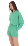 Sweat Shorts in Lime Green