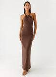 Bloomers Maxi Dress Brown