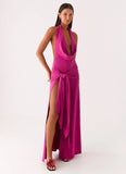 Rowan Ray Cowl Maxi Dress Fuchsia