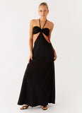 Sweetheart Cut Out Maxi Dress Black