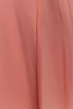 Soleil Knit And Mesh Halter Maxi Dress Coral