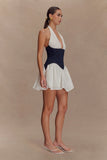 Merlyn Denim Cotton Mini Dress Indigo Blue