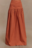 Autumn Maxi Skirt Burnt Orange