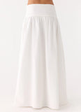 Jayne Maxi Skirt White