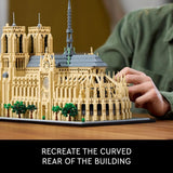 LEGO Architecture Notre Dame de Paris Replica Architectural Model Kit Collectible Building Set for Adults Build and Display Souvenir Gift Idea for Lovers of History Travel and Art 21061