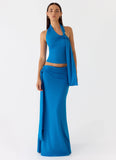 Demiase Maxi Skirt Royal Blue