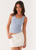 Signature Tank Top Slate Blue