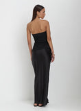 Black Bandeau Cut Out Detail Top