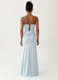 Emory Corset Maxi Dress Blue