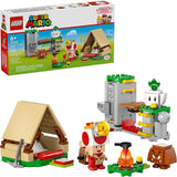 LEGO Super Mario Captain Toads Camp Building Toy Pretend Play Set for Kids Ages 6 Building Blocks for Boys Girls W Toad Goomba Turnip Toy Figures Gift Idea for Birthdays 72040