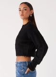 Reign Fitted Cardigan Black