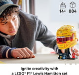 LEGO Editions Scuderia Ferrari HP Lewis Hamilton Helmet Building Set for Teens Ages 14 Collectible F1 Display Bedroom or Home Office Decor Gift for Racing Fans 43022