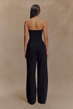 Lindie Straight Leg Suiting Pants Black
