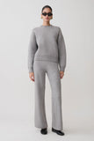Lulu Oversized Knit Jumper Grey Marle