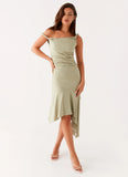 Huntah Midi Dress Sage