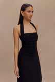 Amelita Suiting Halter Top Black