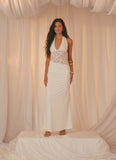 Miri Halter Maxi Dress Ivory