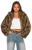 It Girl Chocolate Faux Fur Jacket