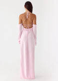 Breathe Me Long Sleeve Maxi Dress Baby Pink