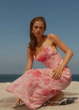 Tara Maxi Dress Pink Print